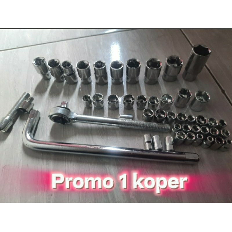 kunci shok set lengkap 1koper buat motor mobil paket hemat kunci shock set