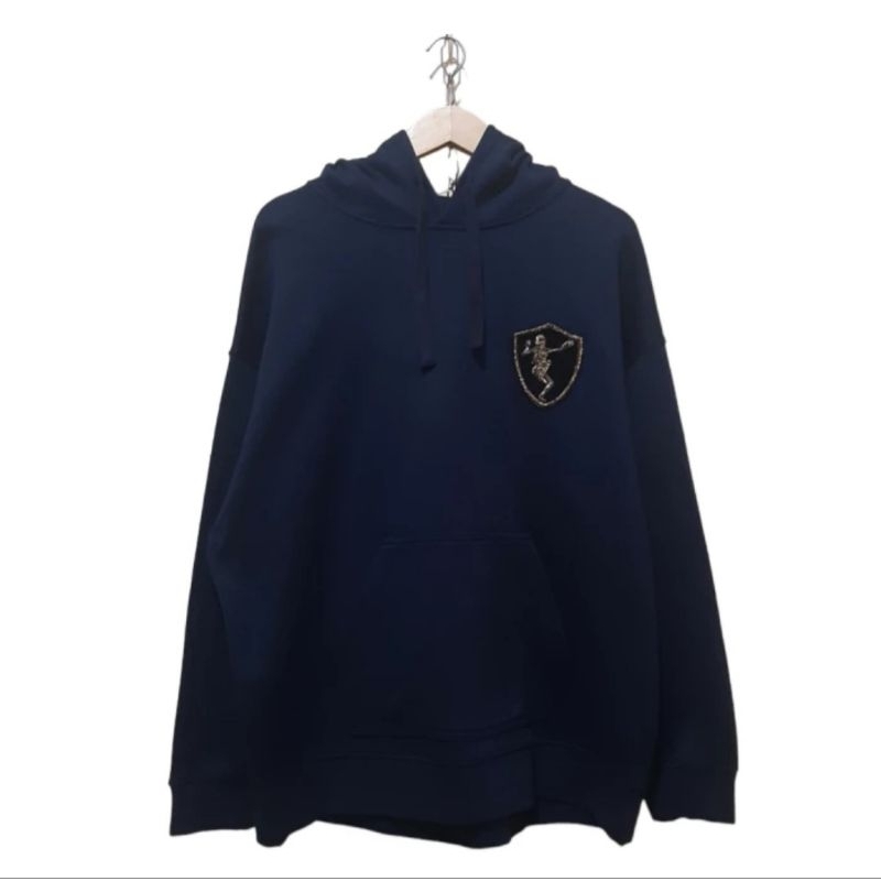 Alexander Mc Queen MCQ Oversizee Hoodie Dancing Skeleton Crest