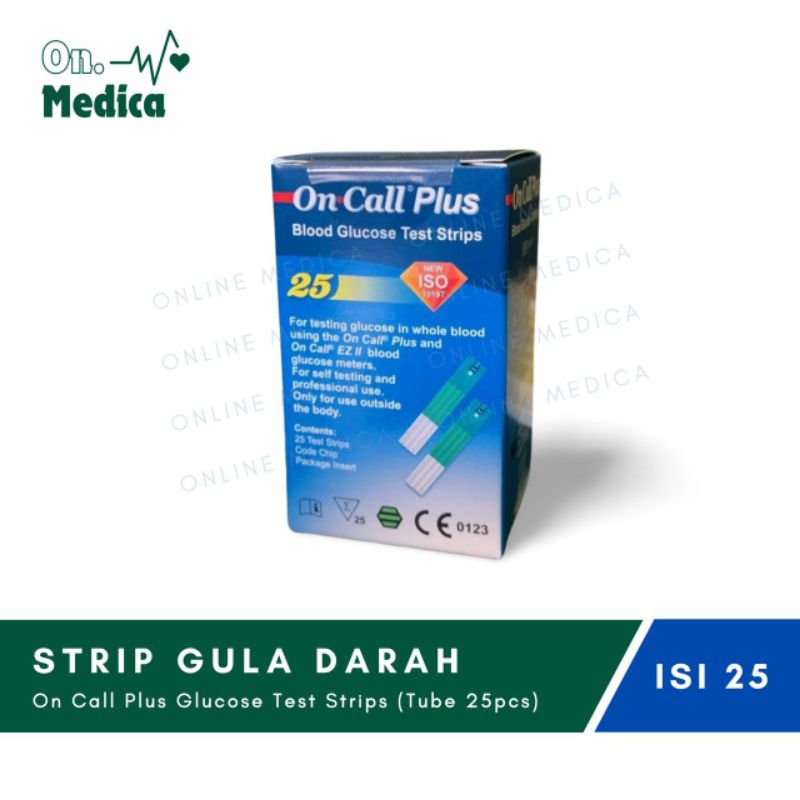 Stik/Strip Gula Darah On Call Plus isi 25 Tube