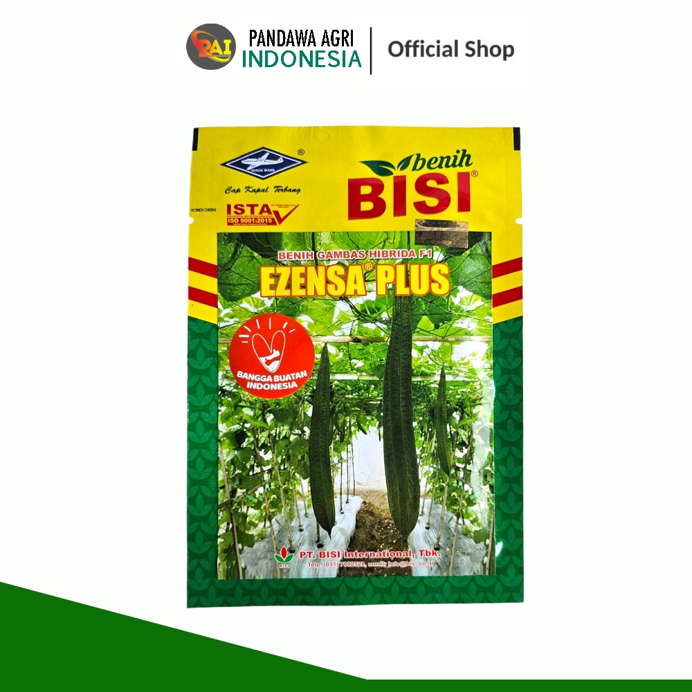Bibit Benih Gambas Oyong EZENSA PLUS 10 gram Cap Kapal Terbang | Benih Esenza plus 10 gram