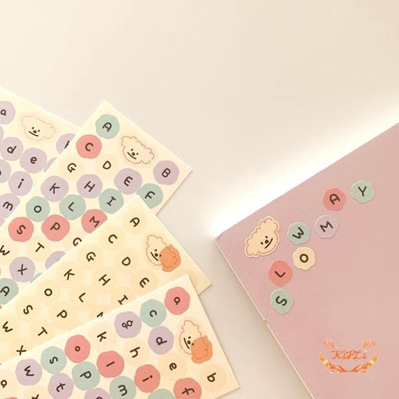 

STICKER DECO 1 LEMBAR HURUF WARNA ANTI AIR STIKER COLOR ALPHABET