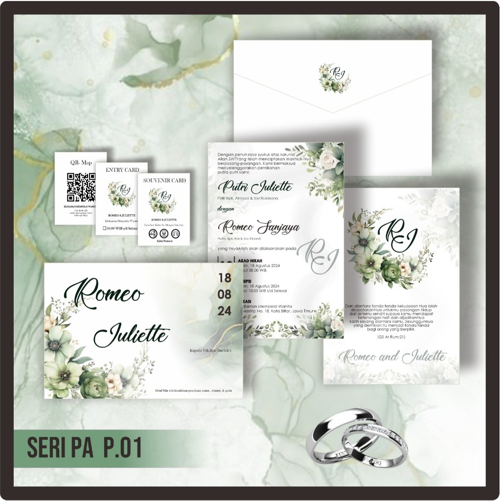 UNDANGAN PERNIKAHAN MEWAH ELEGAN