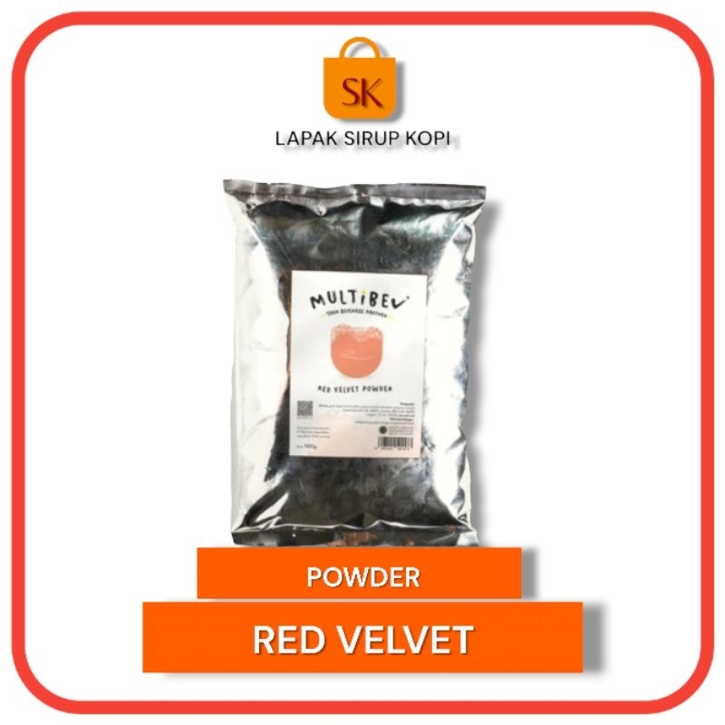 

Red velvet powder multibev 1kg - minuman bubuk rasa red velvet