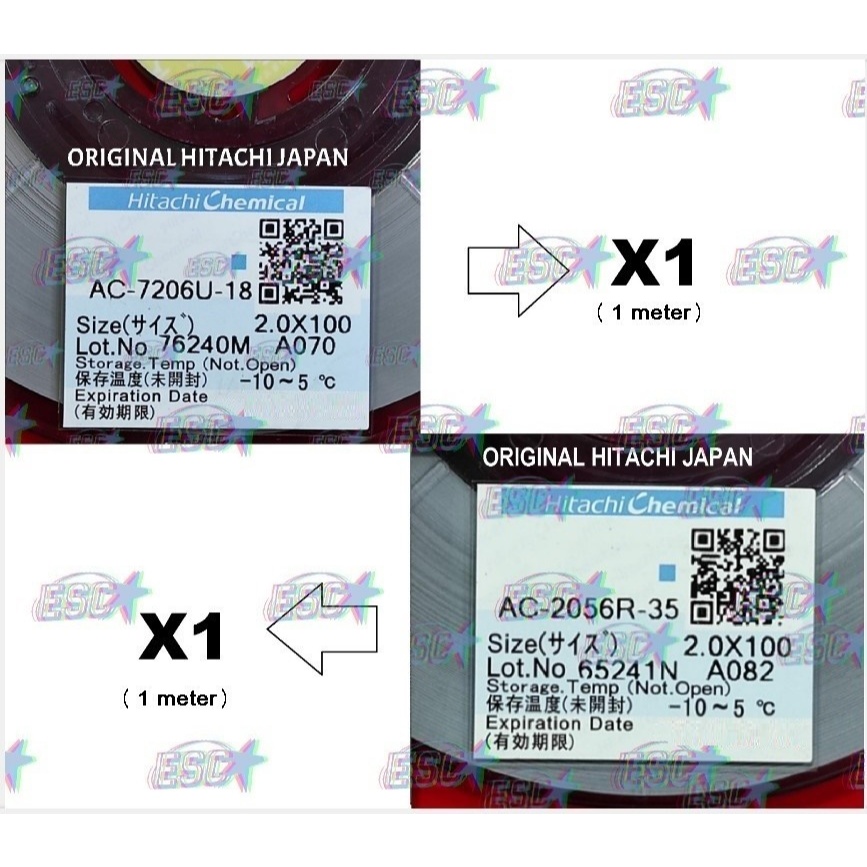 Paket Lem ACF / Lem LCD AC 7206 + AC 2056 Lem Perekat Fleksibel Cof