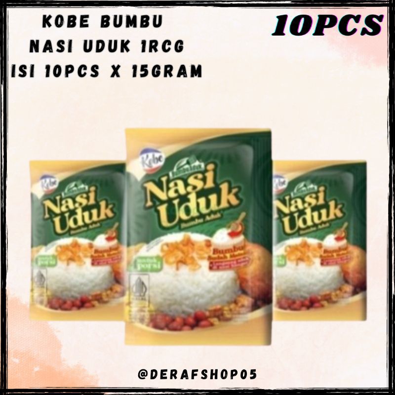 

Kobe Bumbu Nasi Uduk 1RCG Isi 10pcs x 15gram