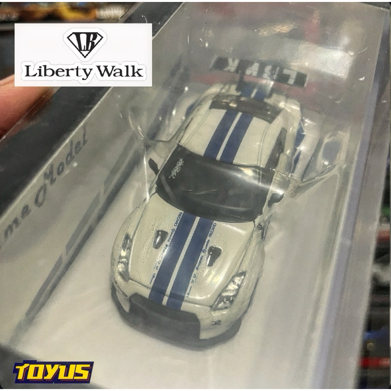 Old Time Model - Nissan GTR R35 Liberty Walk 1.0 White Blue