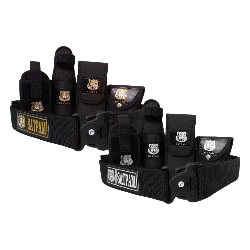 Kopel Sabuk Satpam Hitam Pdl Fullset Lengkap Terbaru