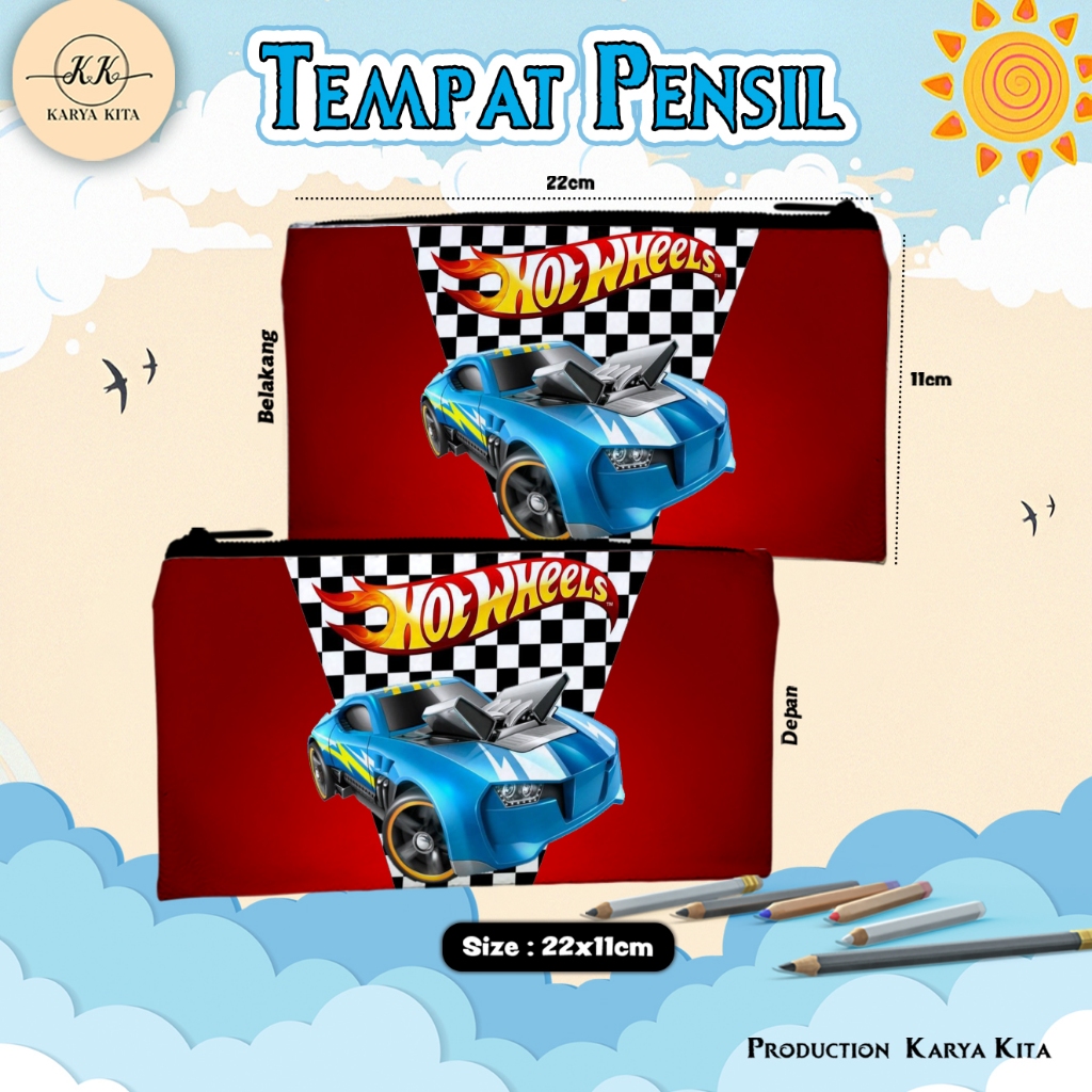 

tempat pensil katalog hot wheels kode 10