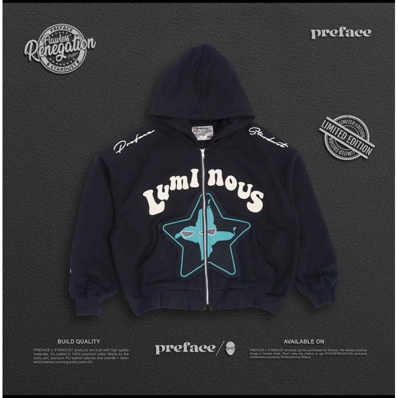 Luminous Zipper Hodie Preface x Stardust