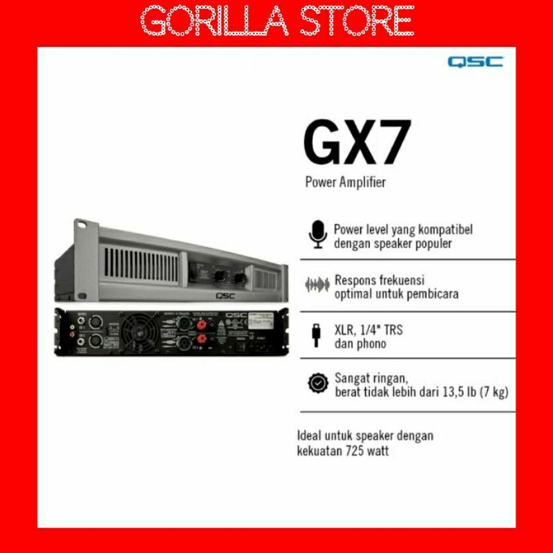 QSC GX7 Power Amplifier