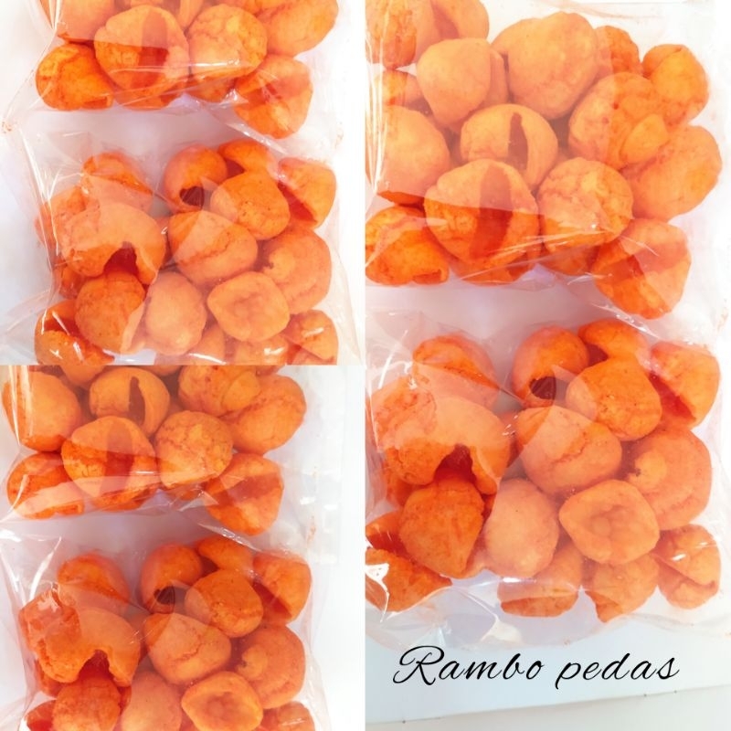 

Rambo pedas,, camilan cemilan snack pedas manis asin gurih murah