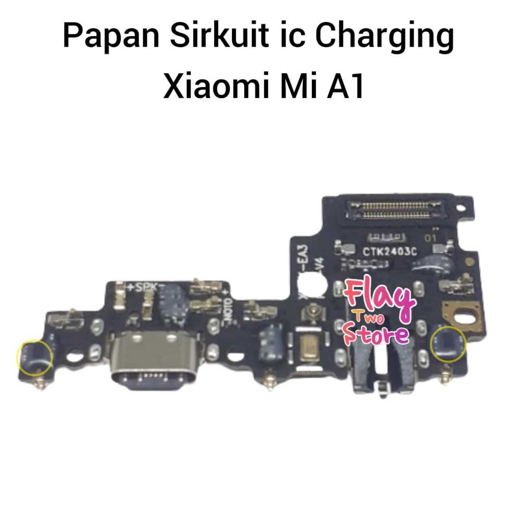 Papan Sirkuit ic Charging Xiaomi Mi A1 Ori Papan Pcb Konektor Cas Charger + ic
