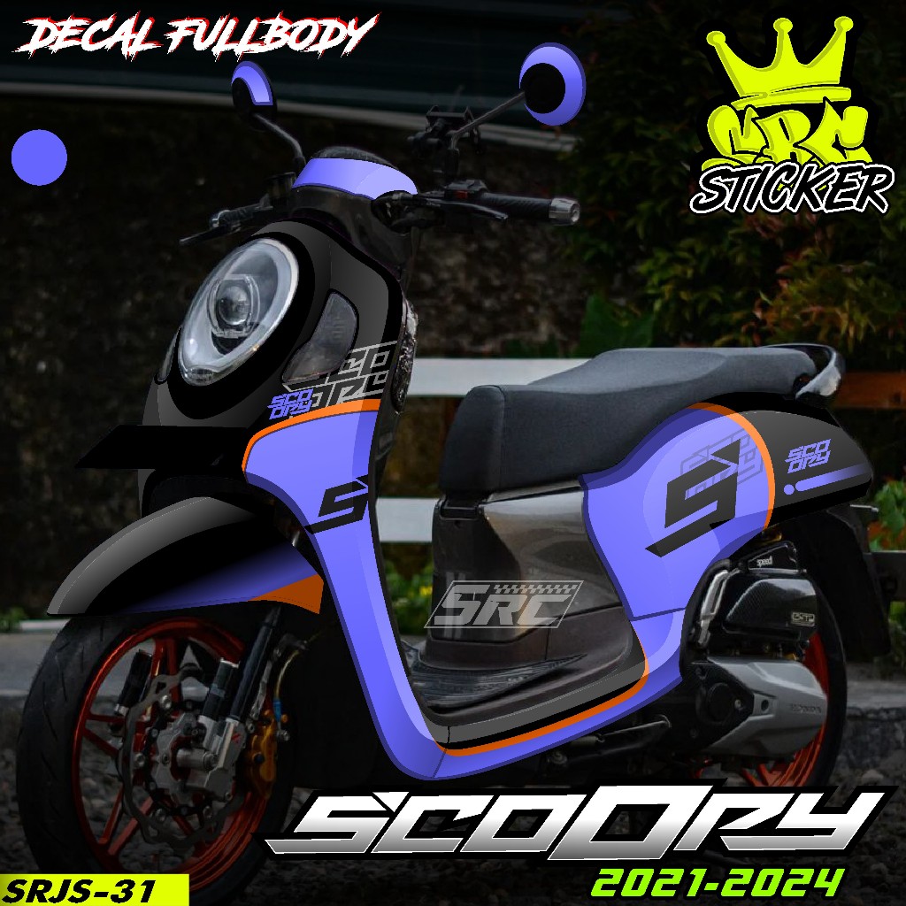 COD Decal Sticker Full Body Honda Scoopy 2020 2021 2022 2023 2024 Sticker Decal Full Body Scoopy Rac