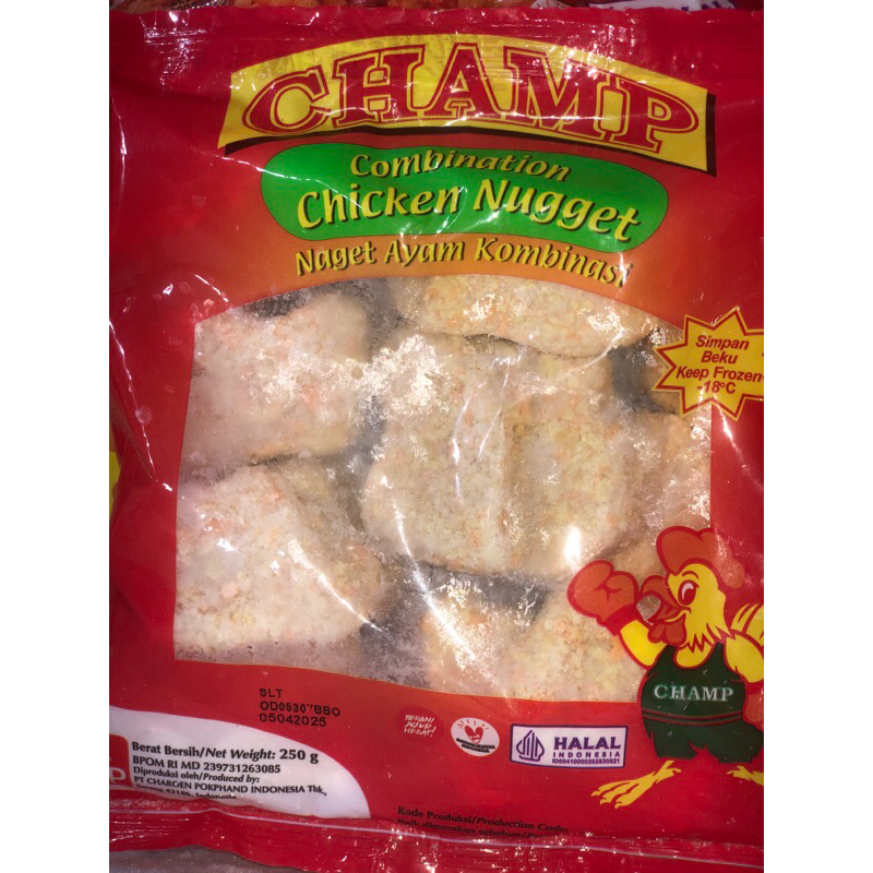 

CHAMP CHICKEN NUGEET KOMBINASI 250GR