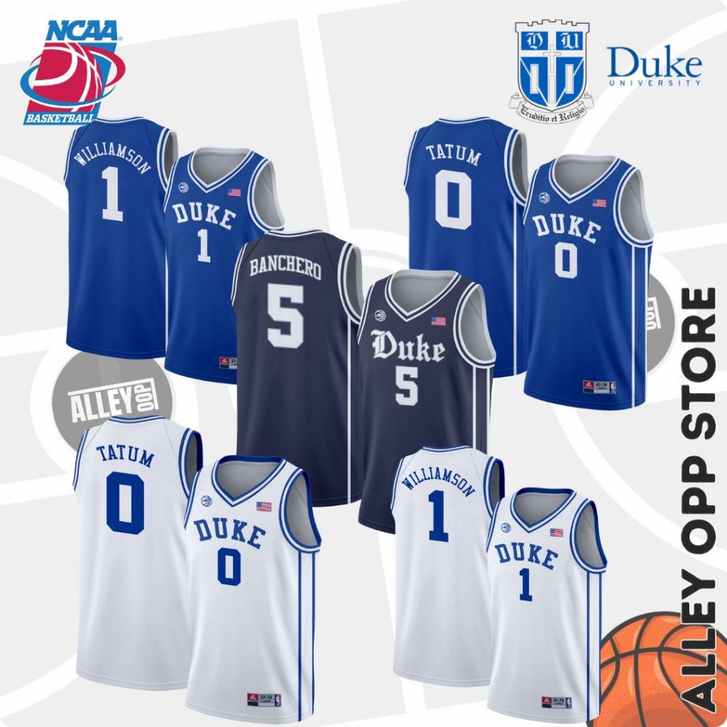Jersey Basket NCAA Duke Blue Devils - Jayson Tatum - Zion Williamson - Banchero