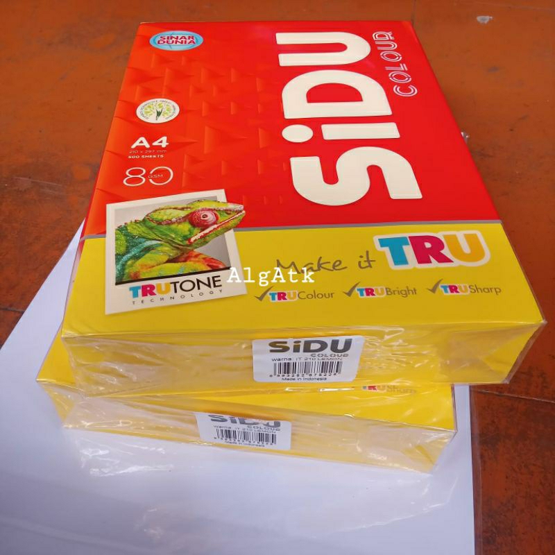 

500 Lembar Kertas HVS Warna A4 80 gram IT 210 Lemon