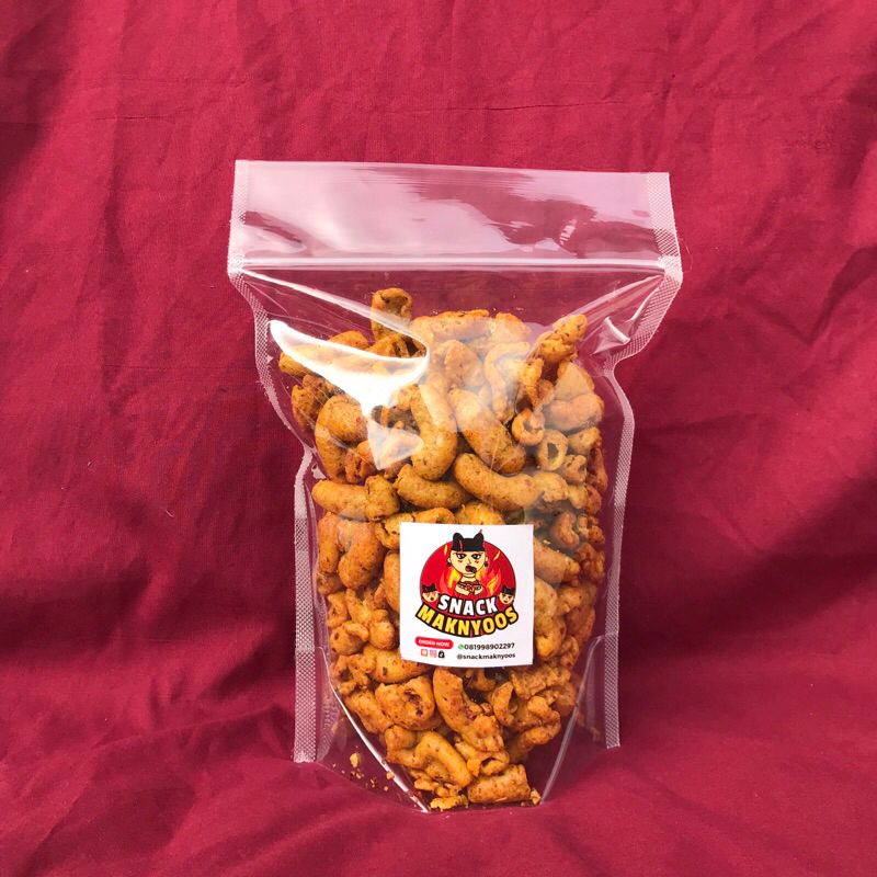 

250gr makaroni bumbu rujak snack Maknyoos