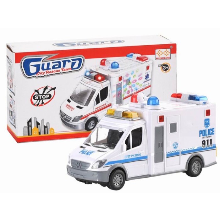 Mainan Mobil Ambulance / Mainan Mobil Ambulance Lampu & Music / Mainan Anak Cowok