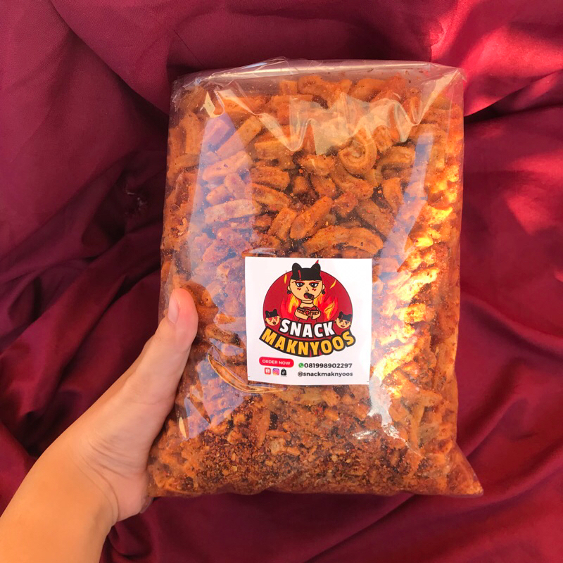 

1kg Seblak Ceker Pedas Bumbu Cabe Merah Snack Maknyoos Cemilan Murah Premium Krupuk Basreng Enak