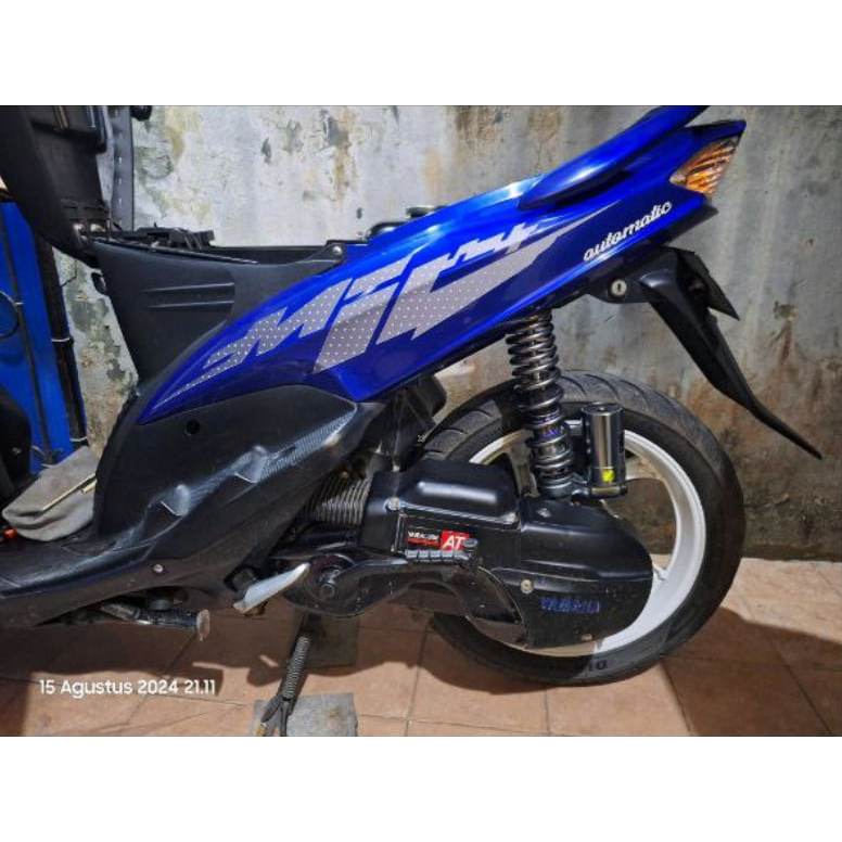 Stiker Sticker Mio Sporty Mio Smile grafis simple 4 - Stiker Sticker Decal transparan uv Mio Sporty 