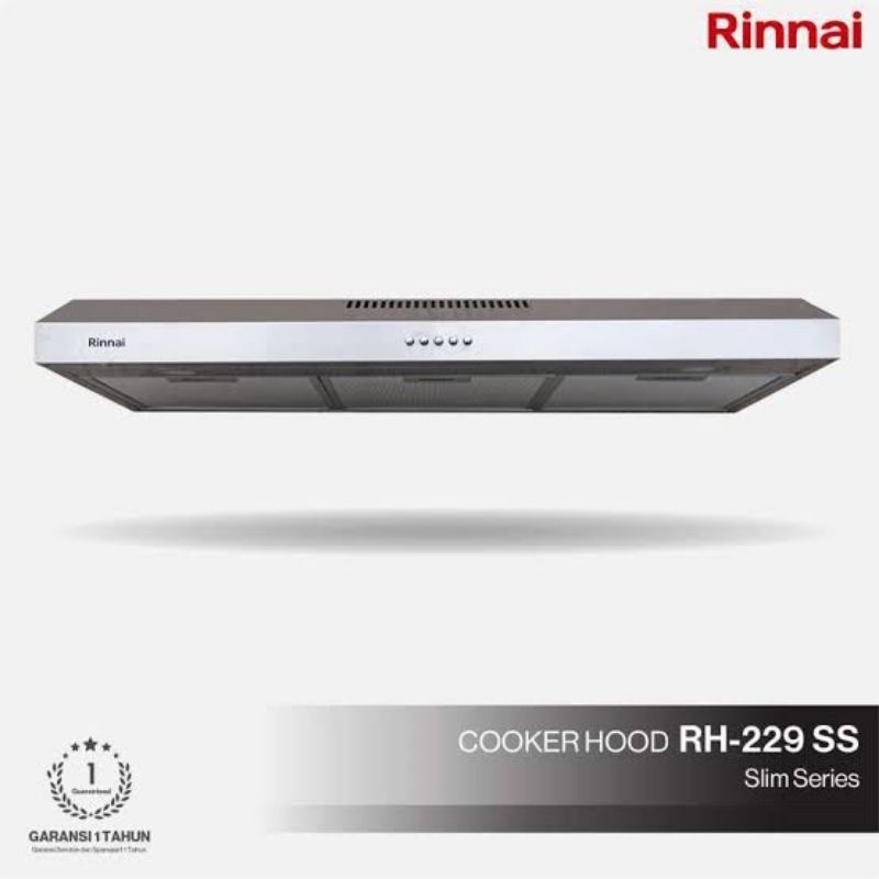 Cooker Hood Rinnai RH-229S Penghisap Asap Kompor Rinnai 90 cm Stainless