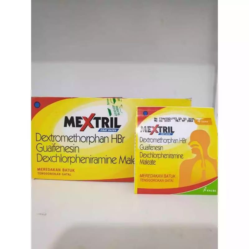 Mextril (1Strip @4Tablet) - Obat Batuk Tenggorokan Gatal