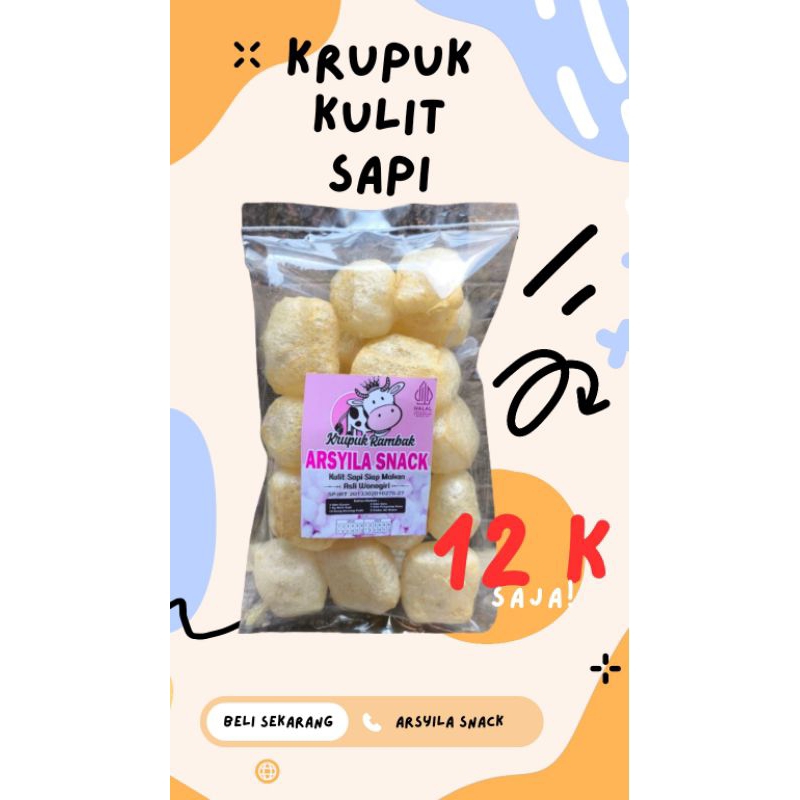 

cemilan krupuk kulit sapi nagihin