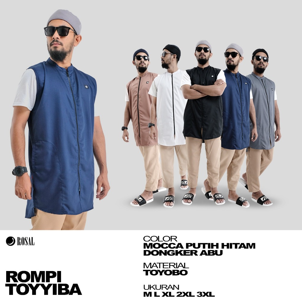 rompi sholat kurta rompi cardigan sholat rompi kurta rompi shalat rompi zipper