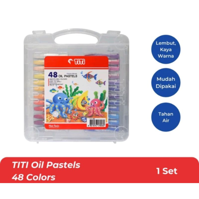 

TITI OIL PASTELS 48 WARNA/KRAYON MINYAK 48 WARNA ORIGINAL