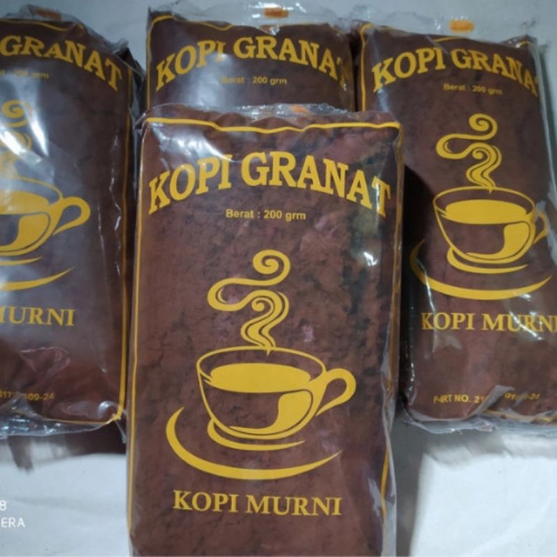 

Kopi hitam granat khas santri sarang Kemasan 200gram