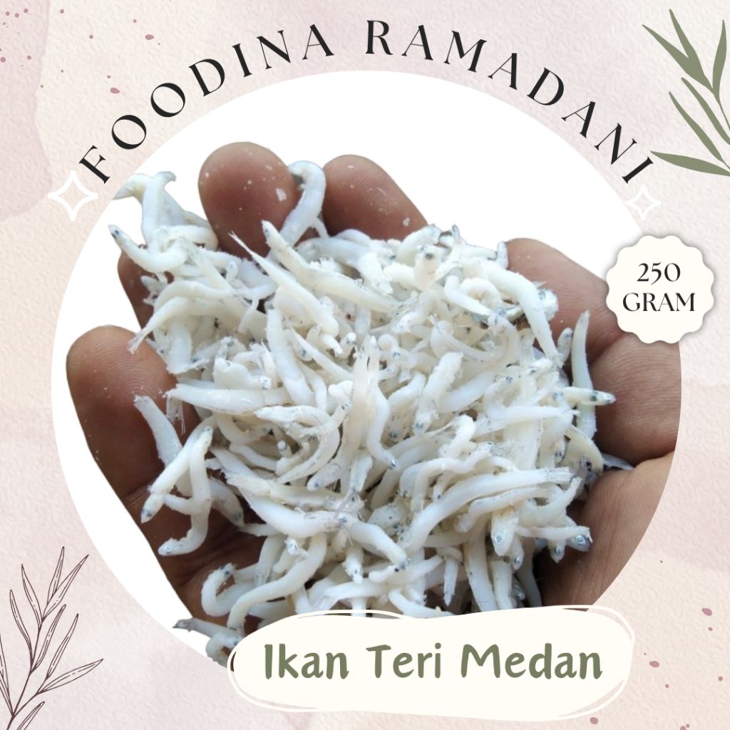 

IKAN TERI MEDAN Nasi Halus Ikan Asin - Salted Fish Fresh [ Berat 250gr ] Harga Per BKS