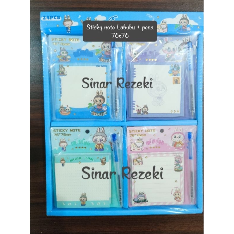 

1 buah!!Sticky note set pena labubu/sticky notes labubu/memo stick labubu/memo tempel labubu