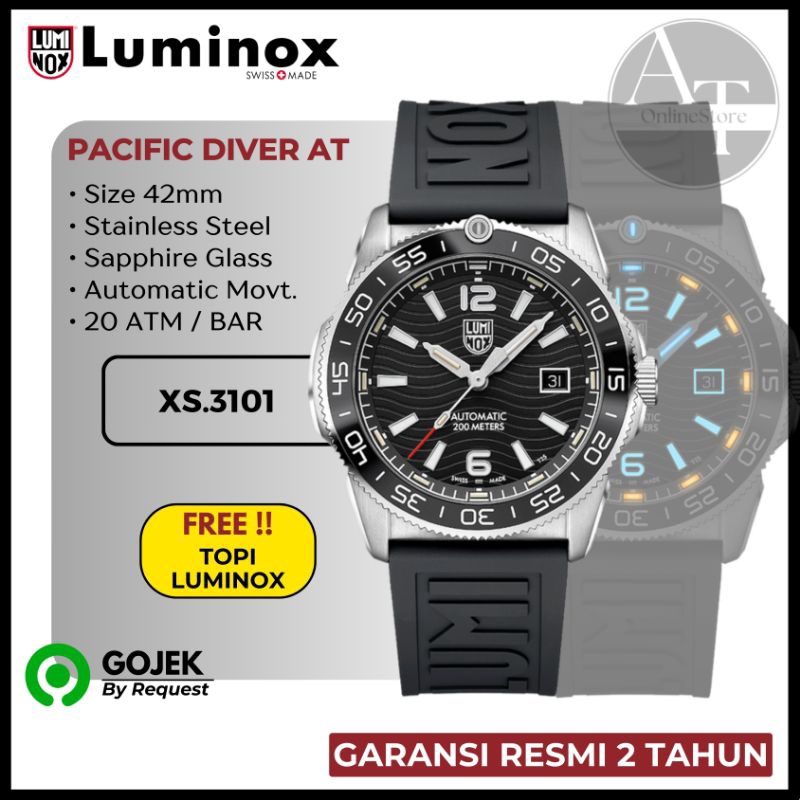 Jam Tangan Pria Luminox 3101 Pacific Diver Automatic ORIGINAL Garansi Resmi