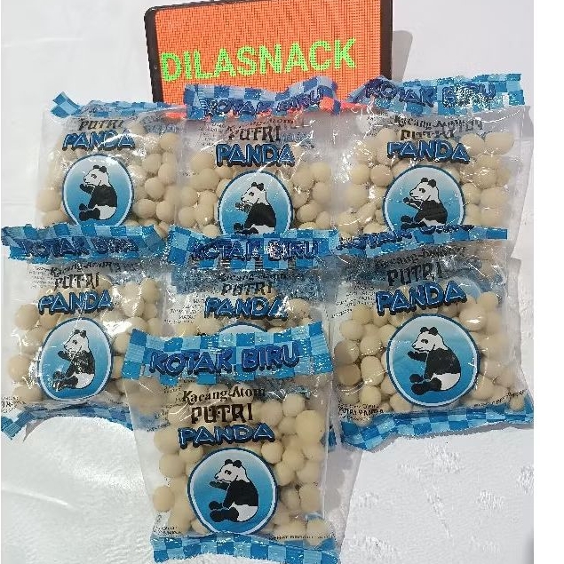 

Kacang Atom cap puti panda kotak biru 40gr sanggae sanghai pilus sanghae