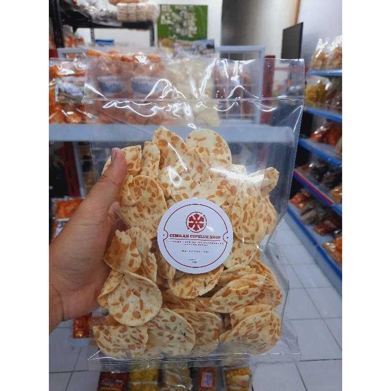 

keripik tempe sagu 500g gurih dan renyah