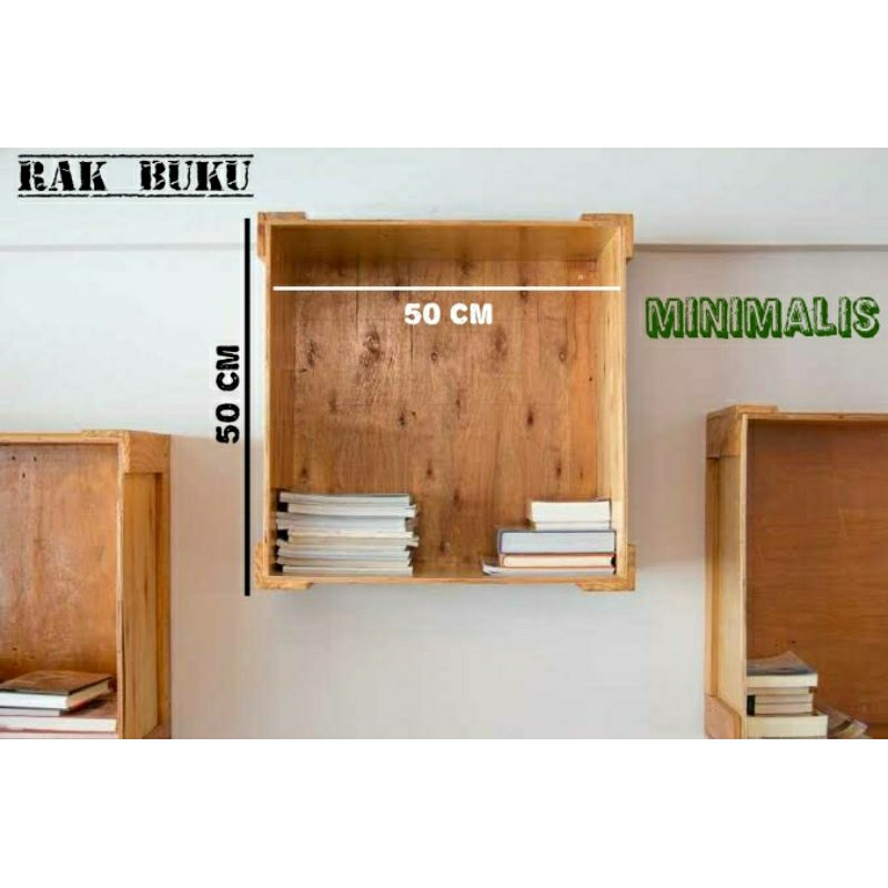 Rak buku / rak dinding / rak tempel / rak dinding tempel