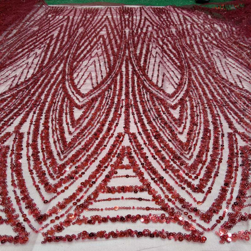 Bahan Kain Tille Payet Full || Kebaya Mewah Berpayet