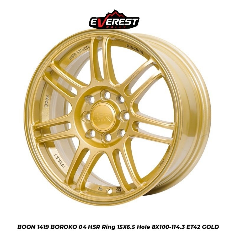 Velg Hsr Boon Boroko 04 R15 For:Brio.Agya.Sigra.Dll.