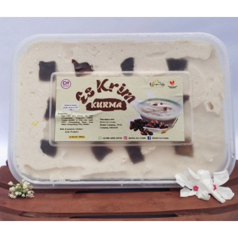 

Devies ice cream KURMA 650ml sehat anti oksidan