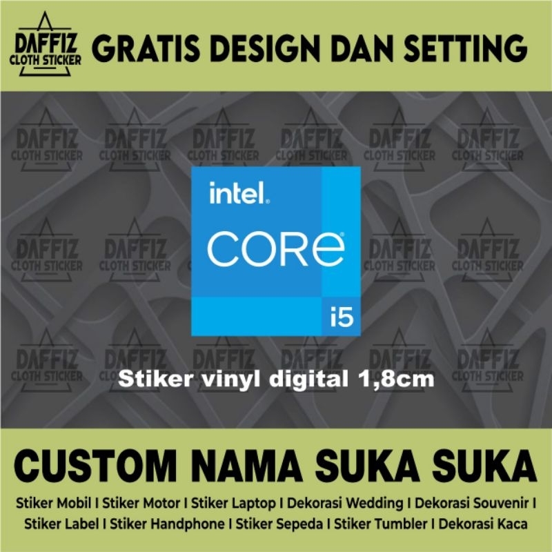 

STIKER VINYL CORE I5 1,8cmx1,8cm