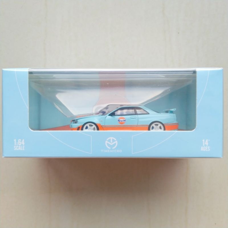 Time Micro Gulf Nissan Skyline GT R34 Open Kap R-34 Gulf