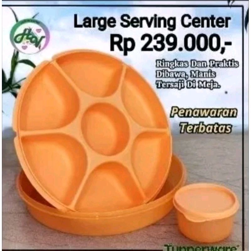 

Tuperware Large Serving Center Wadah Saji Jumbo