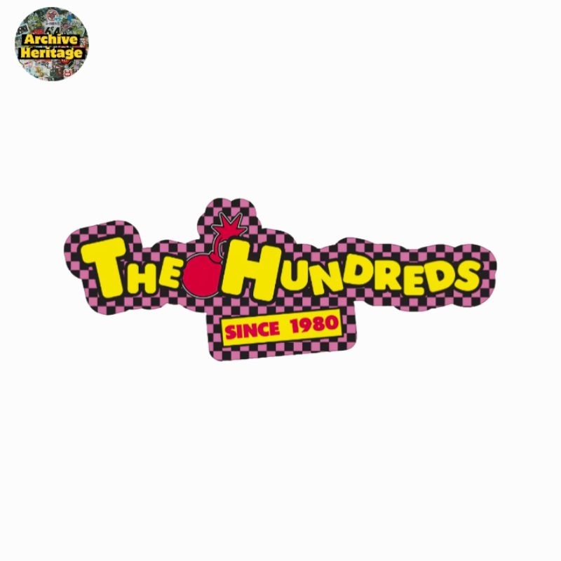 

sticker The Hundreds checkerboard logo brand clothing streetwear hypebeast stiker