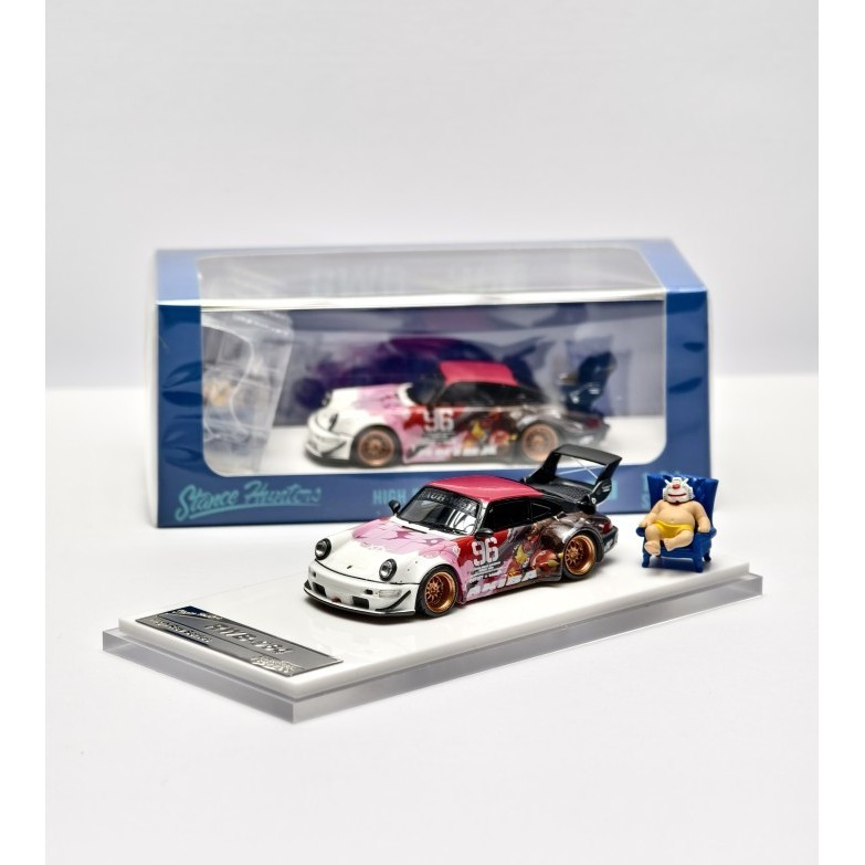 Stance Hunters RESIN REV Porsche RWB 964 AKIBA #96 High GT Wing Figure Boss Gundam Akiba Limited Edi