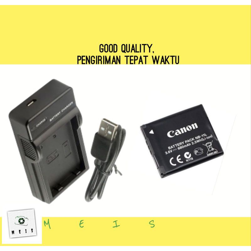 Baterai & Charger Canon PowerShot A3400 A3500 A4000 IS - batre casan battery carger