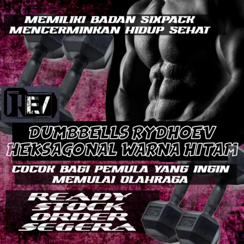 Dumbbell-Barbell-Dumbbell10kg Dumbbell 10kg Sepasang kiri-kanan
