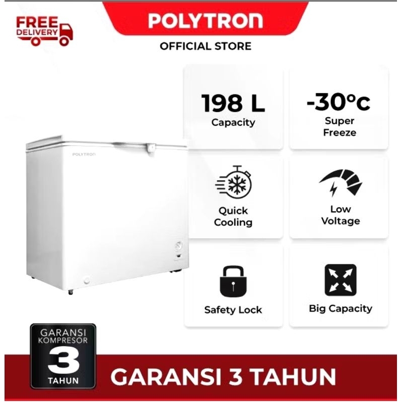 POLYTRON PCF 218 FREEZER BOX 200 LITER