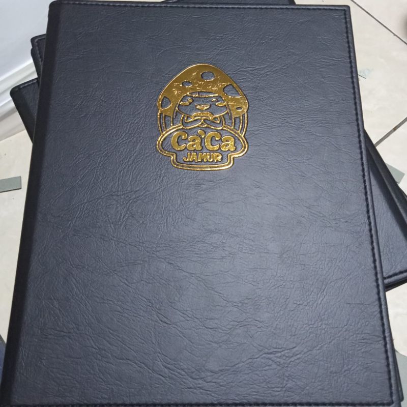 

cover menu resto&caffe size a4 logo di embos di baud