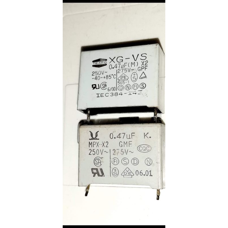 mkp 0.47uf/250v/0.22uf/250v