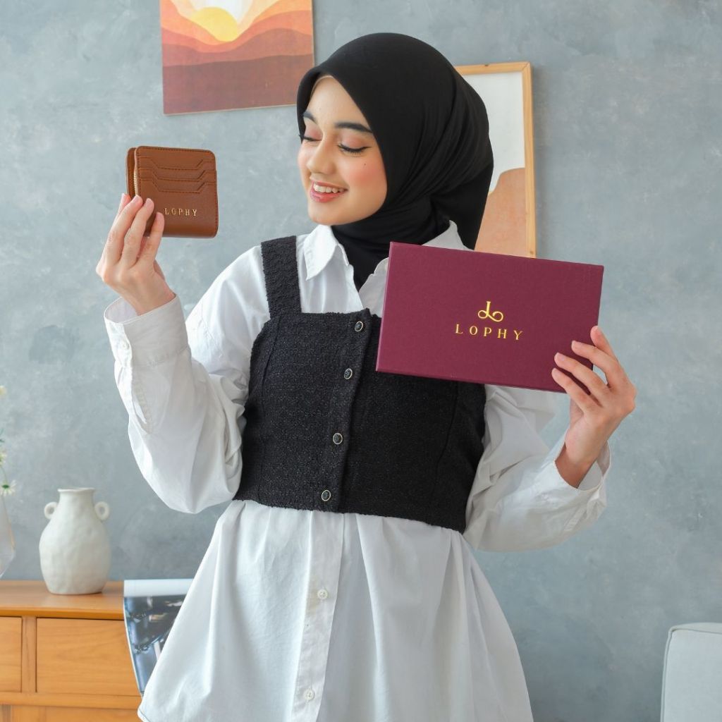 Lophy Bag Dompet Wanita Dompet Lipat Wanita Mini Wallet Sashi Wallet